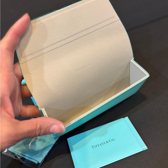 Tiffany & Co Eyeglass Case Set Blue Box Empty Authentic - Picture 3 of 6